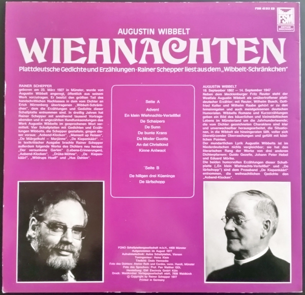 Weihnachten - Augustin Wibbelt