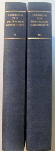Lesebuch zur deutschen Geschichte - Band II und III